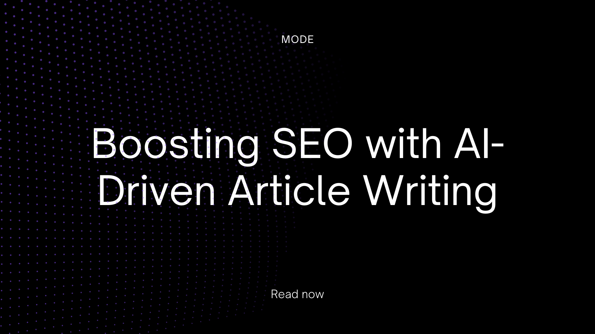 Boosting SEO with AI-Driven Article Writing