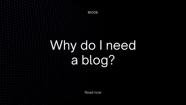 Why Do I Need a Blog